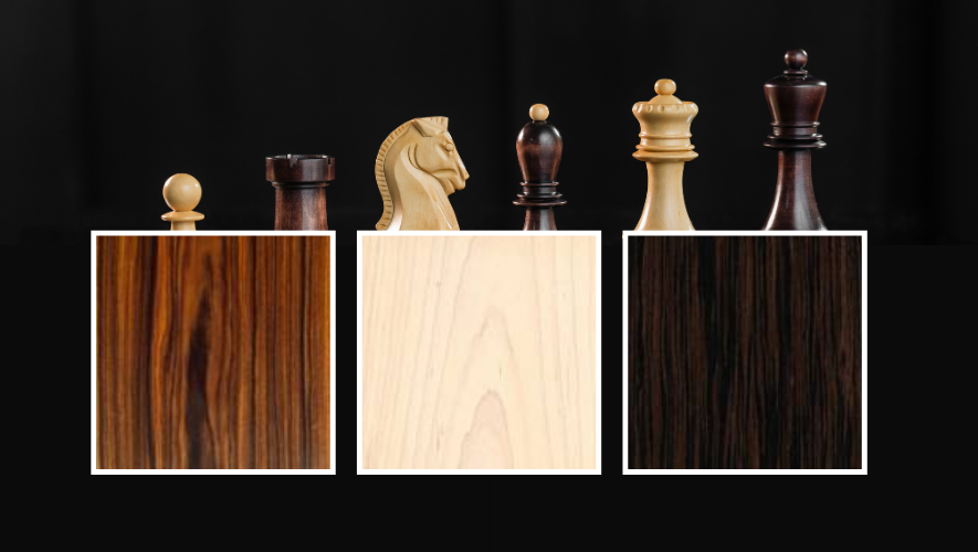Types of Wood And Material Used in Chess Sets: Handcrafted Chess