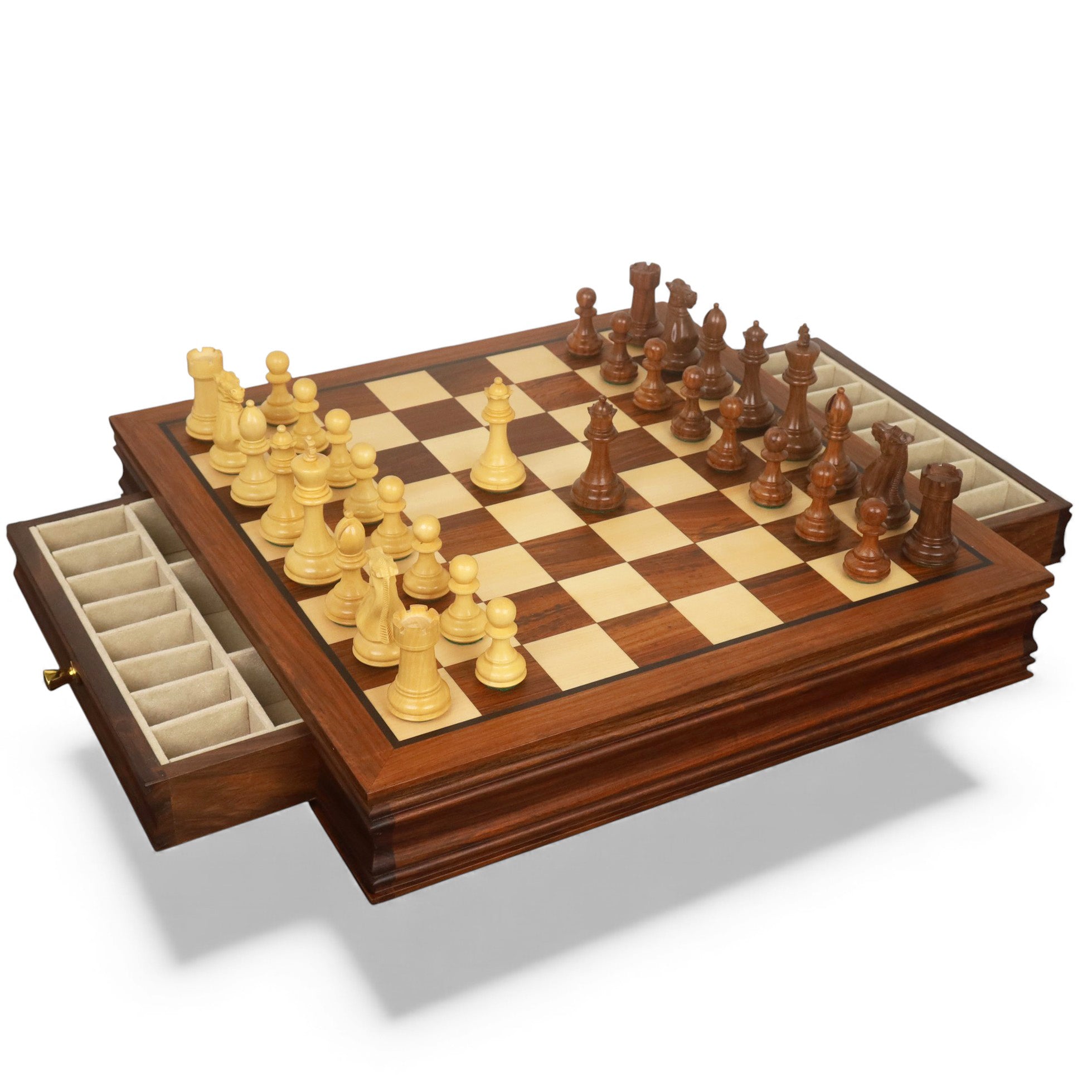 Luxury Wooden  Staunton Chess Set