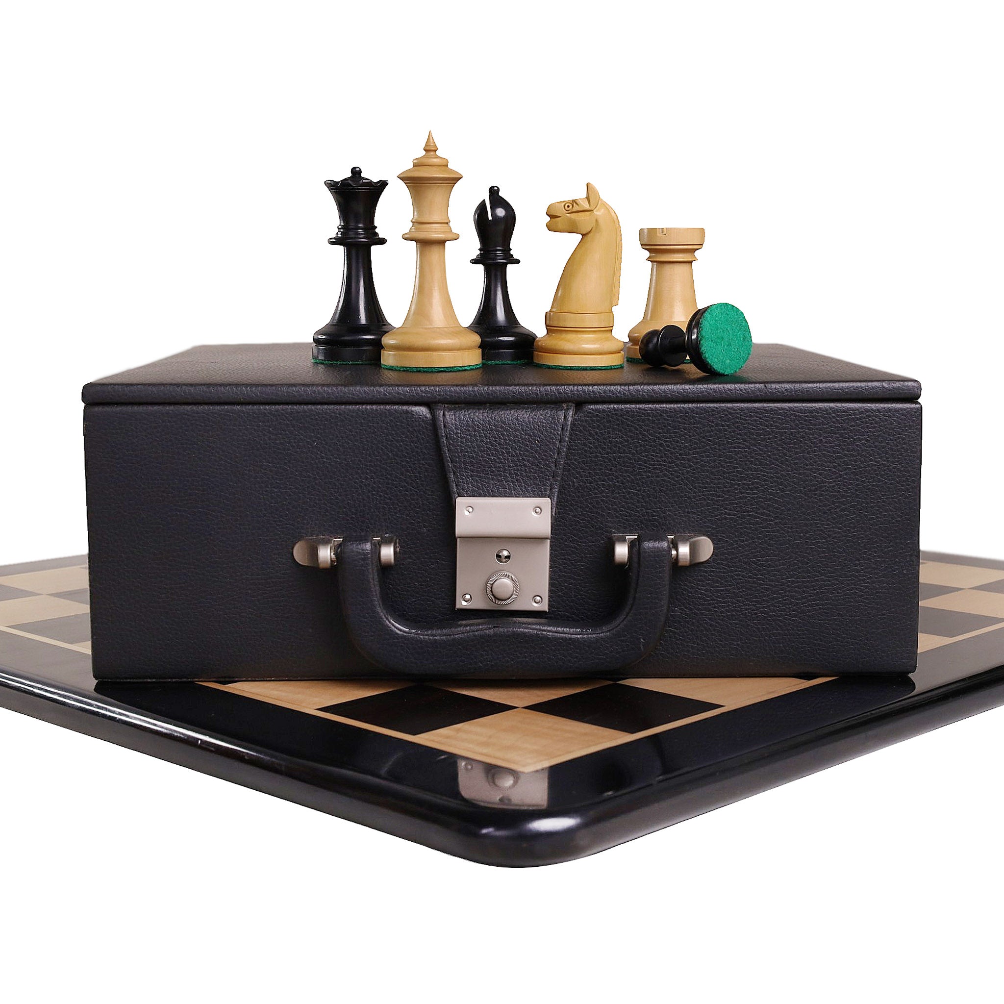 1900 年代美国国际象棋组合- 黑檀木套装