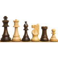Mixed side view of Improved French Lardy chess pieces in boxwood.