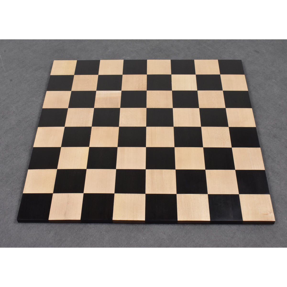 Foldable ebonised boxwood chess board for travel