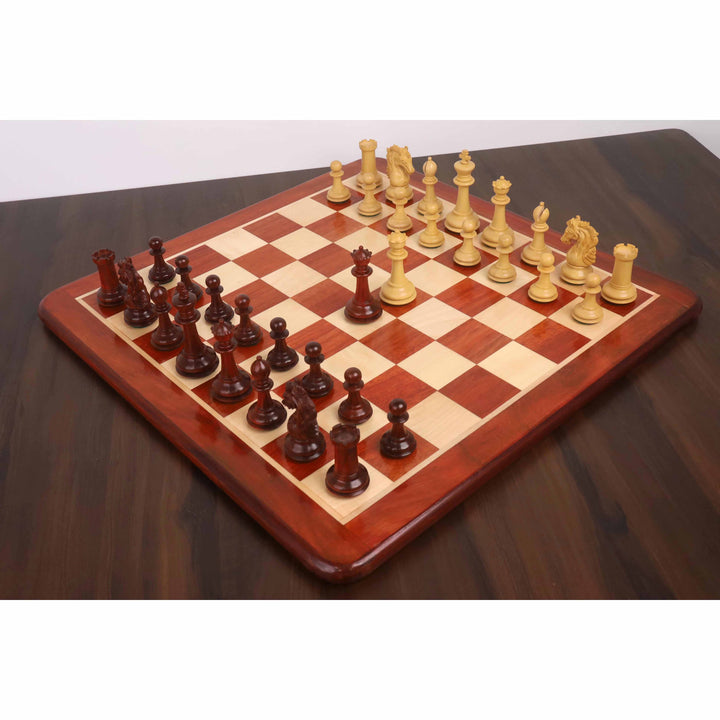 3.9" Heritage Series Staunton Chess set- Chess Pieces Only- Bud Rosewood & Boxwood