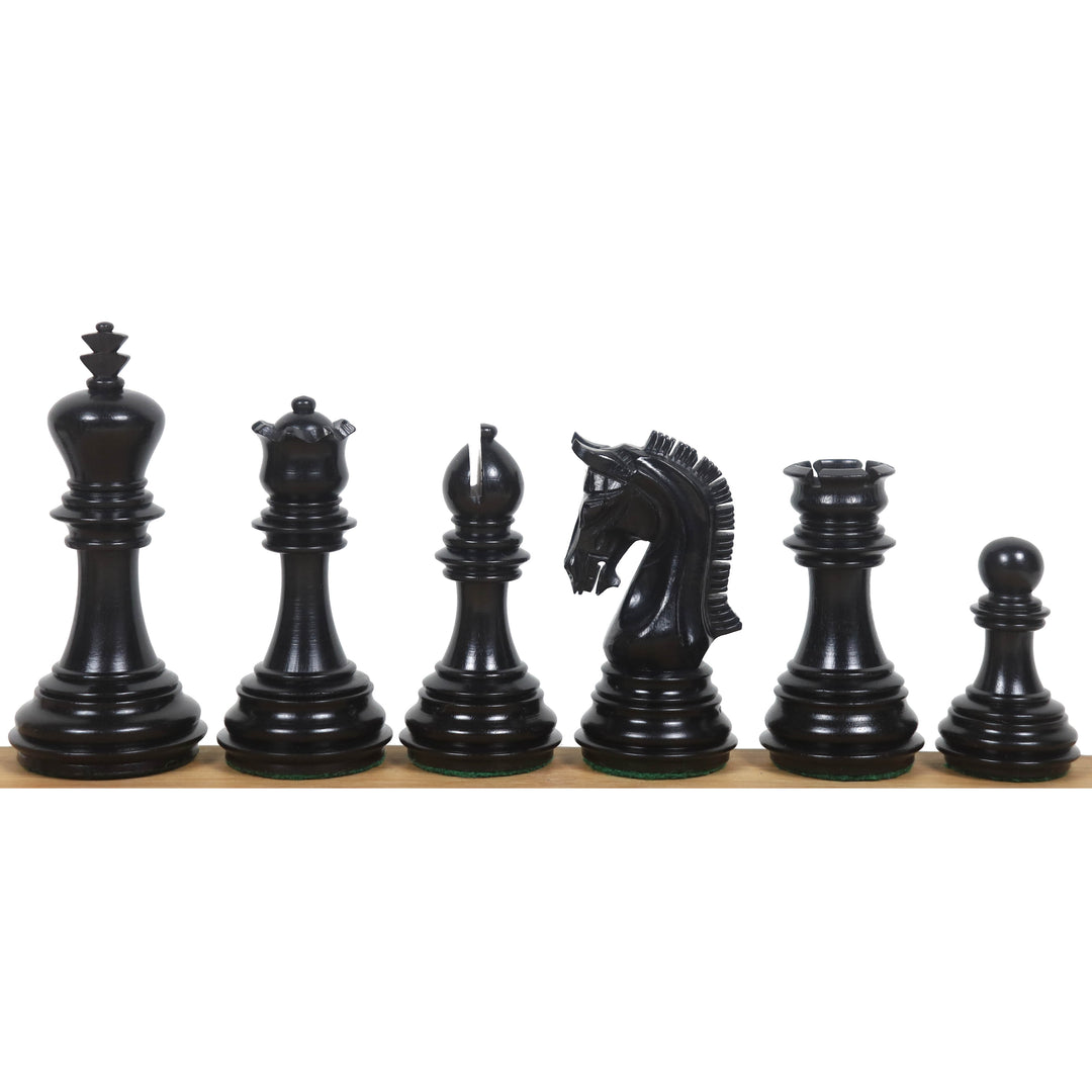 Slightly Imperfect 3.8" Imperial Staunton Luxury Chess Set- Chess Pieces Only - Weighted Ebony Wood