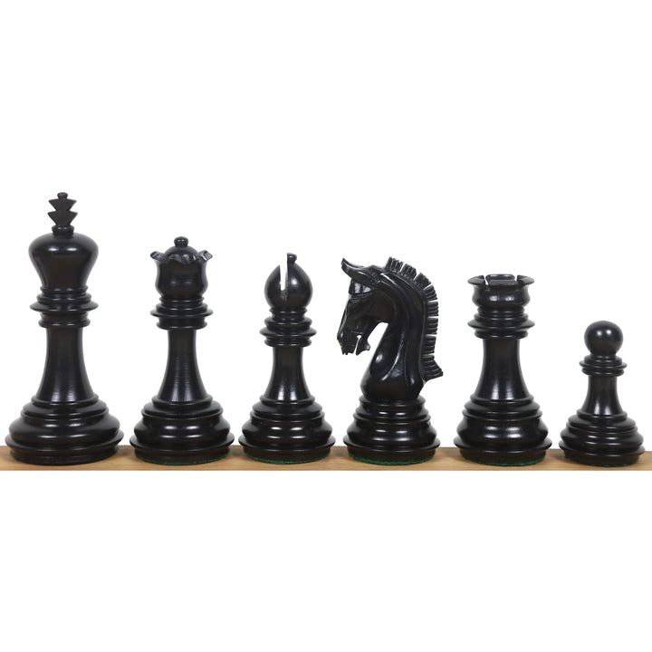 Slightly Imperfect 3.8" Imperial Staunton Luxury Chess Set- Chess Pieces Only - Weighted Ebony Wood