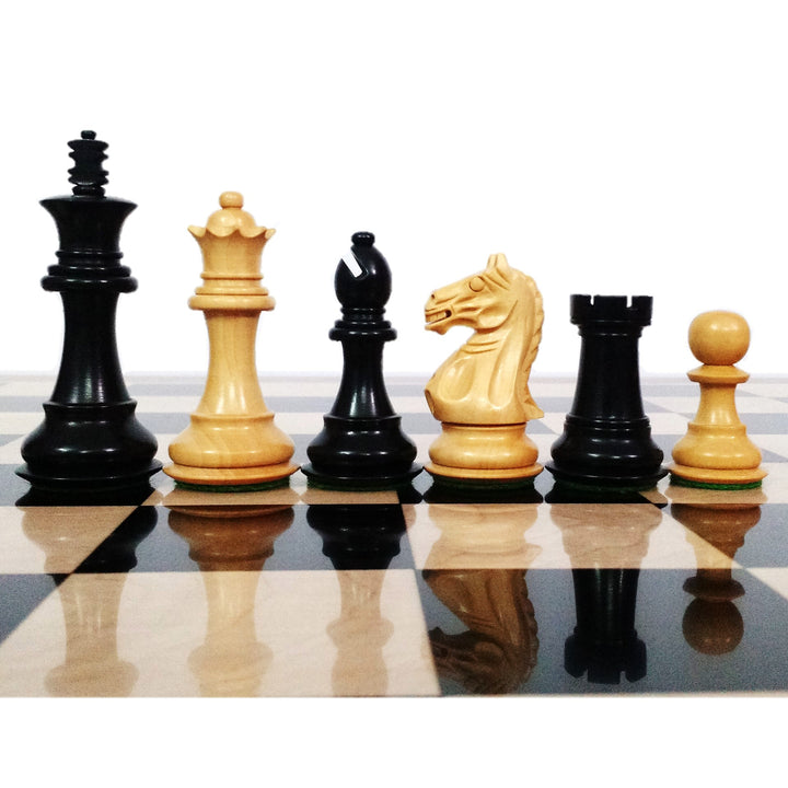 Slightly Imperfect Fierce Knight Staunton Chess Set- Chess Pieces Only - Weighted Boxwood - 3.5" Extra Queens - Warehouse Clearance - USA Shipping Only