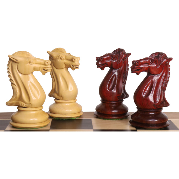 Slightly Imperfect 6.1" Mammoth Luxury Staunton Chess Set- Chess Pieces Only - Bud Rosewood - Triple Weight