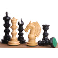 Slightly Imperfect 4.5" Gallant Knight Luxury Staunton Chess Set- Chess Pieces Only - Triple Weighted - Ebony Wood