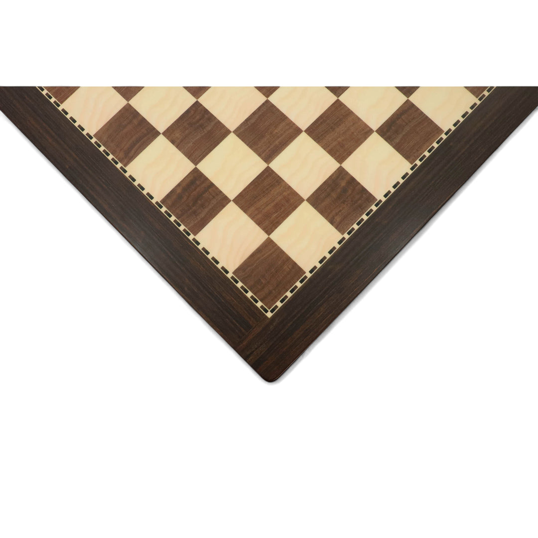 16" Walnut & Maple Printed Chess Board – Matte Finish Tournament Board