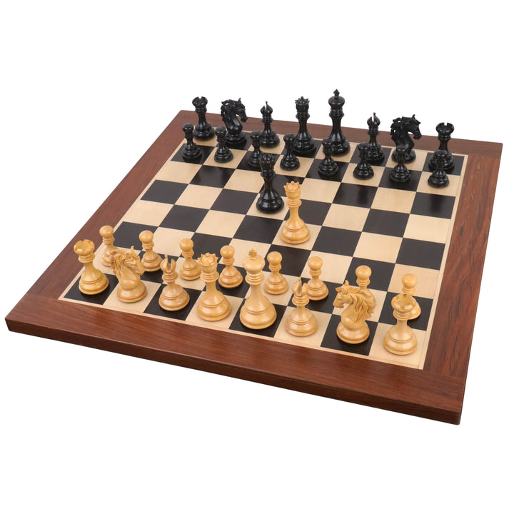 Slightly Imperfect 4.4" Goliath Series Luxury Staunton Chess Set- Chess Pieces Only - Ebony Wood & Boxwood