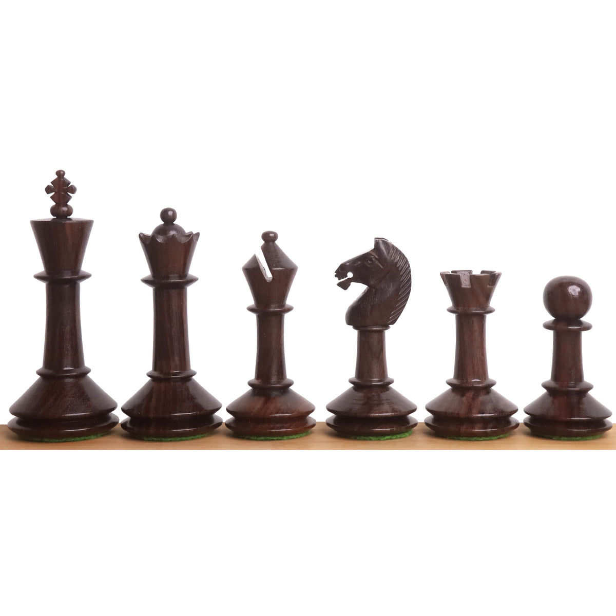 Slightly Imperfect 3.5" Monolith Miniature Chess Set- Chess Pieces Only - Rosewood & Boxwood