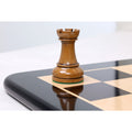 4.3" Sovereign Crown Luxury Staunton Chess Set - Chess Pieces Only - Lacquered Distress Antiqued Boxwood & Ebony - Triple Weighted