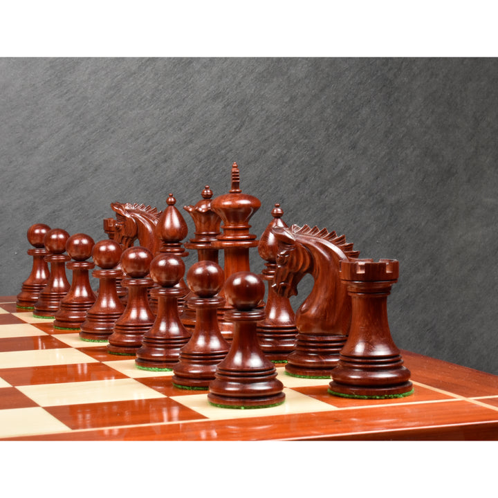 Luksusowy zestaw szachów Augustus Staunton 4,2" - tylko figury szachowe - drewno Budrose z potrójnym obciążeniem