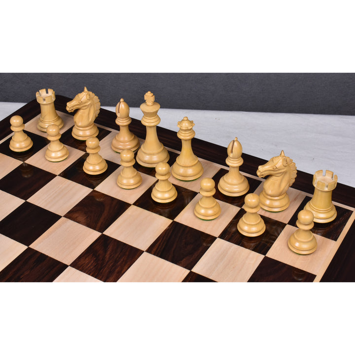 Slightly Imperfect 3.9" Exclusive Alban Staunton Chess Set- Chess Pieces Only - Triple Weighted Rosewood