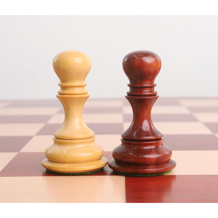 Slightly Imperfect 4.4" Goliath Series Luxury Staunton Chess Set- Chess Pieces Only - Bud Rosewood & Boxwood