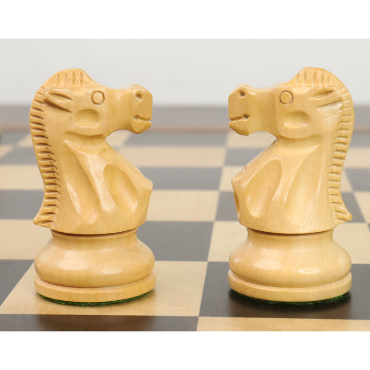 Slightly Imperfect 3.8" Reykjavik Series Staunton Chess Set- Chess Pieces Only - Weighted Boxwood