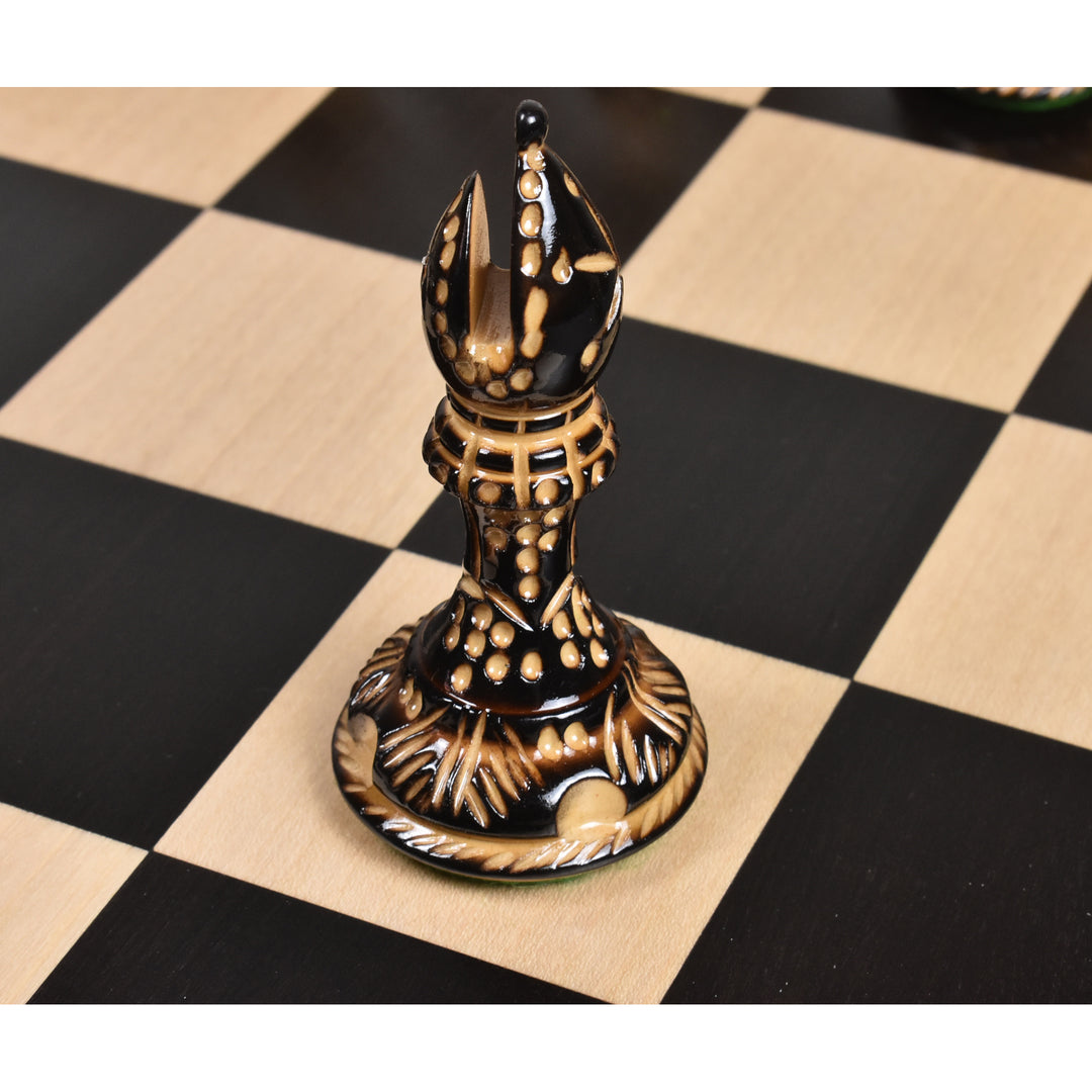 4.2" American Staunton Luxury Chess Set- Chess Pieces Only-Hand Carved Weighted Boxwood - Warehouse Clearance - USA Shipping Only