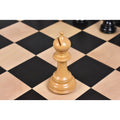 Detailed boxwood bishop chess piece from the 4.6 inch Prestige Luxury Staunton collection.
