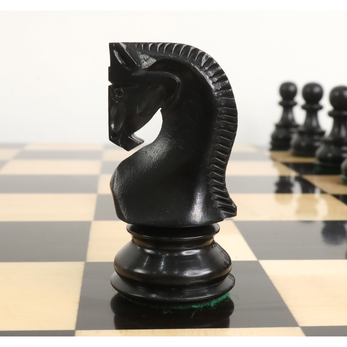 Slightly Imperfect Russian Zagreb 59' Chess Set - Chess Pieces Only - Triple Weighted Ebony Wood
