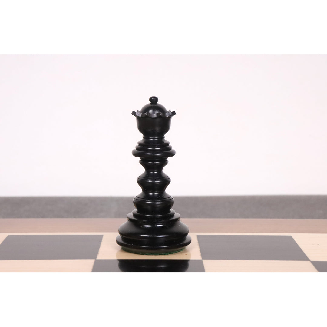 Slightly Imperfect 4.3" Marengo Luxury Staunton Chess Set- Chess Pieces Only- Ebony Wood Triple Weight