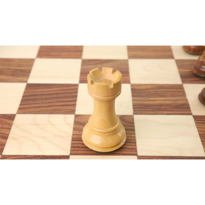 4.1" Pro Staunton Weighted Wooden Chess Set- Chess Pieces Only - Golden Rosewood - 4 queens - Warehouse Clearance - USA Shipping Only