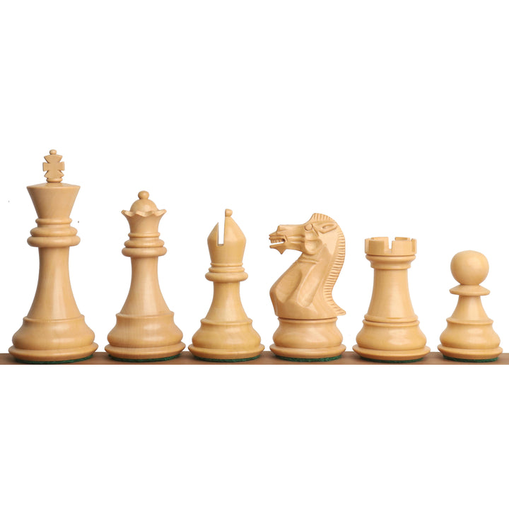 Slightly Imperfect 3.9" Professional Staunton Chess Set- Chess Pieces Only - Weighted Rosewood & Boxwood