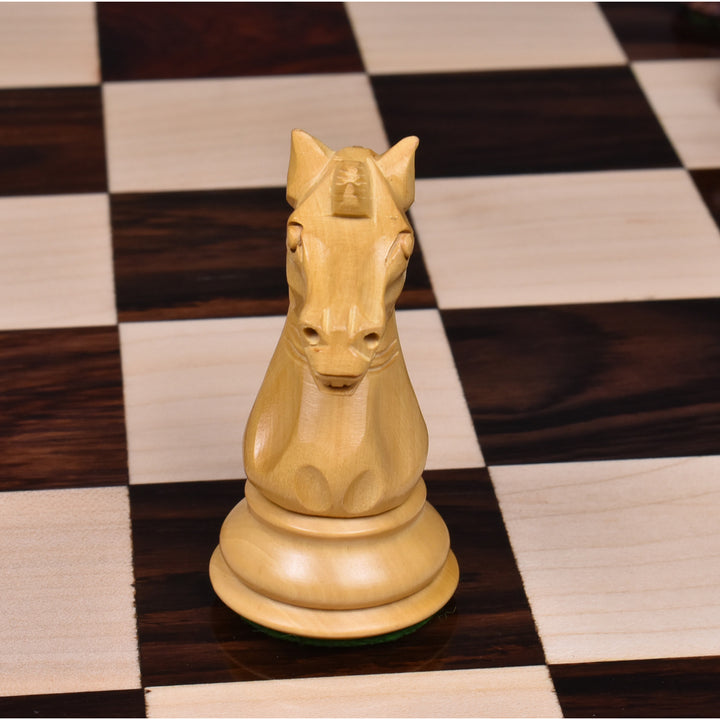 Slightly Imperfect 3.9" Exclusive Alban Staunton Chess Set- Chess Pieces Only - Triple Weighted Rosewood