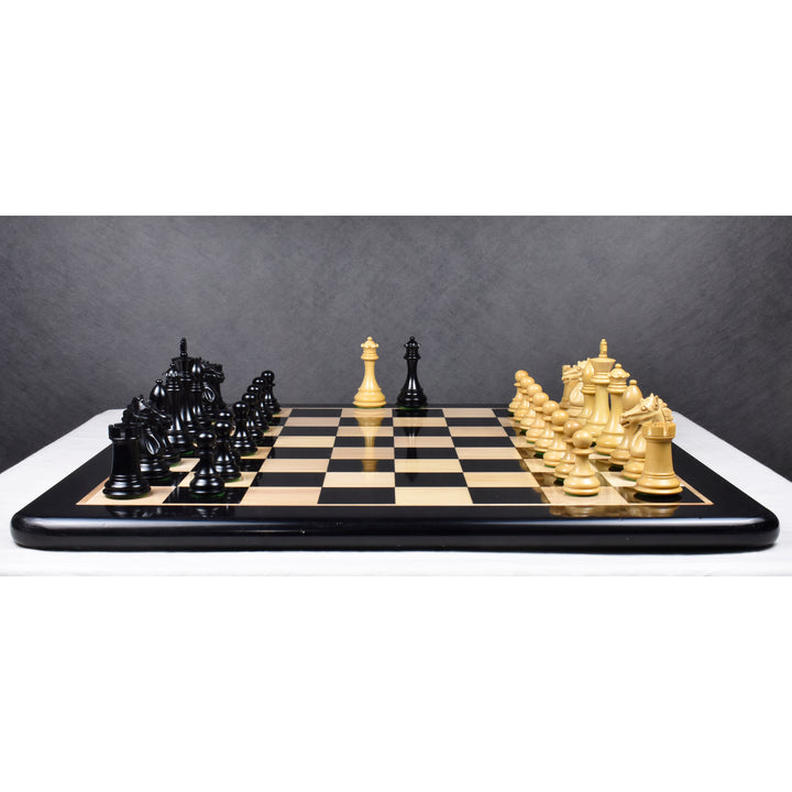 Slightly Imperfect 3.9" Exclusive Alban Staunton Chess Set - Chess Pieces Only-Triple Weighted Ebony Wood - Warehouse Clearance - USA Shipping Only