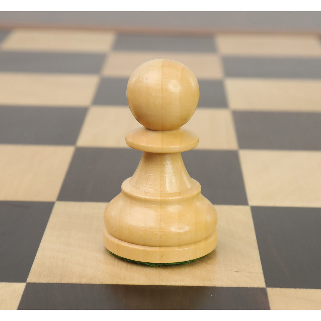 Slightly Imperfect 3.8" Reykjavik Series Staunton Chess Set- Chess Pieces Only - Weighted Boxwood