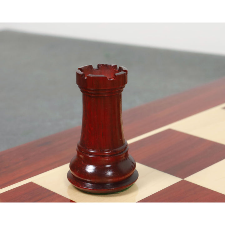 Slightly Imperfect 4.2“ American Staunton Luxury Chess Set- Schachfiguren nur-dreifach gewichtet Knospe Palisander