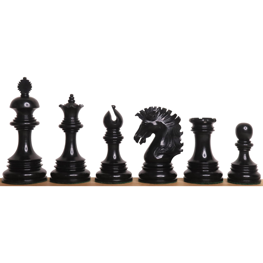Slightly Imperfect Alexandria Luxury Staunton Chess Set- Chess Pieces Only - Triple Weighted - Ebony & Bud Rosewood