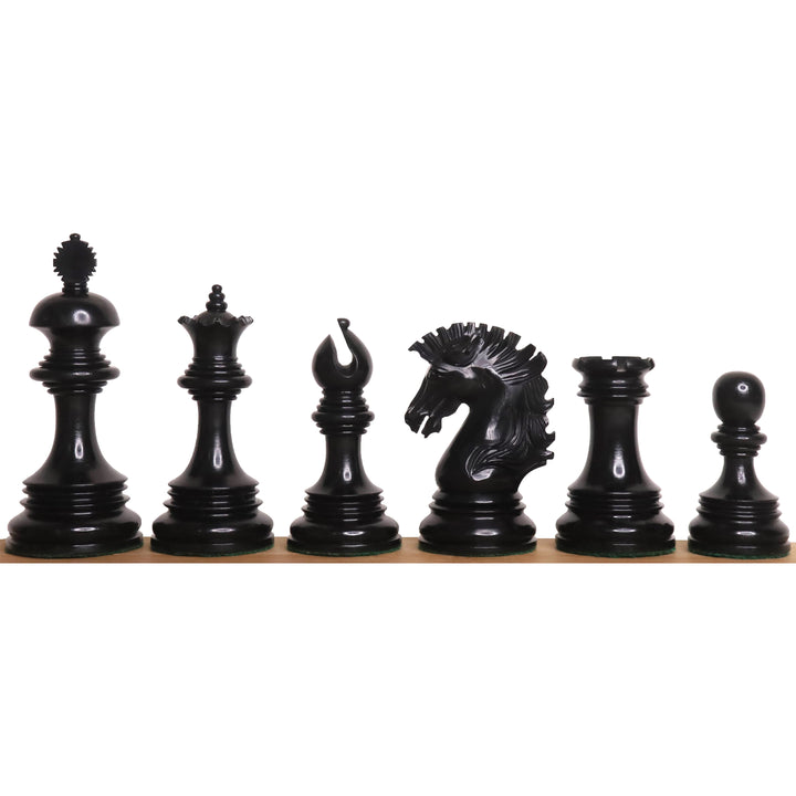 Slightly Imperfect Alexandria Luxury Staunton Chess Set- Chess Pieces Only - Triple Weighted - Ebony & Bud Rosewood