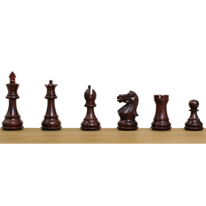 16" Windsor Executive Magnetic Travel Chess Set- Rosewood & Maple Wood Board with Rosewood Pieces