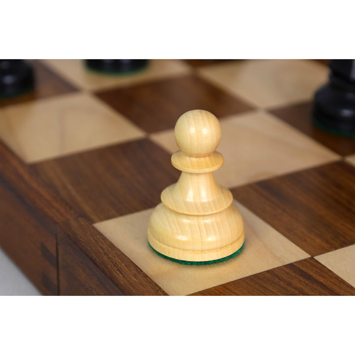 1950s' Fischer Dubrovnik Combo Chess Set with Folding Golden Rosewood & Maple Chess Board