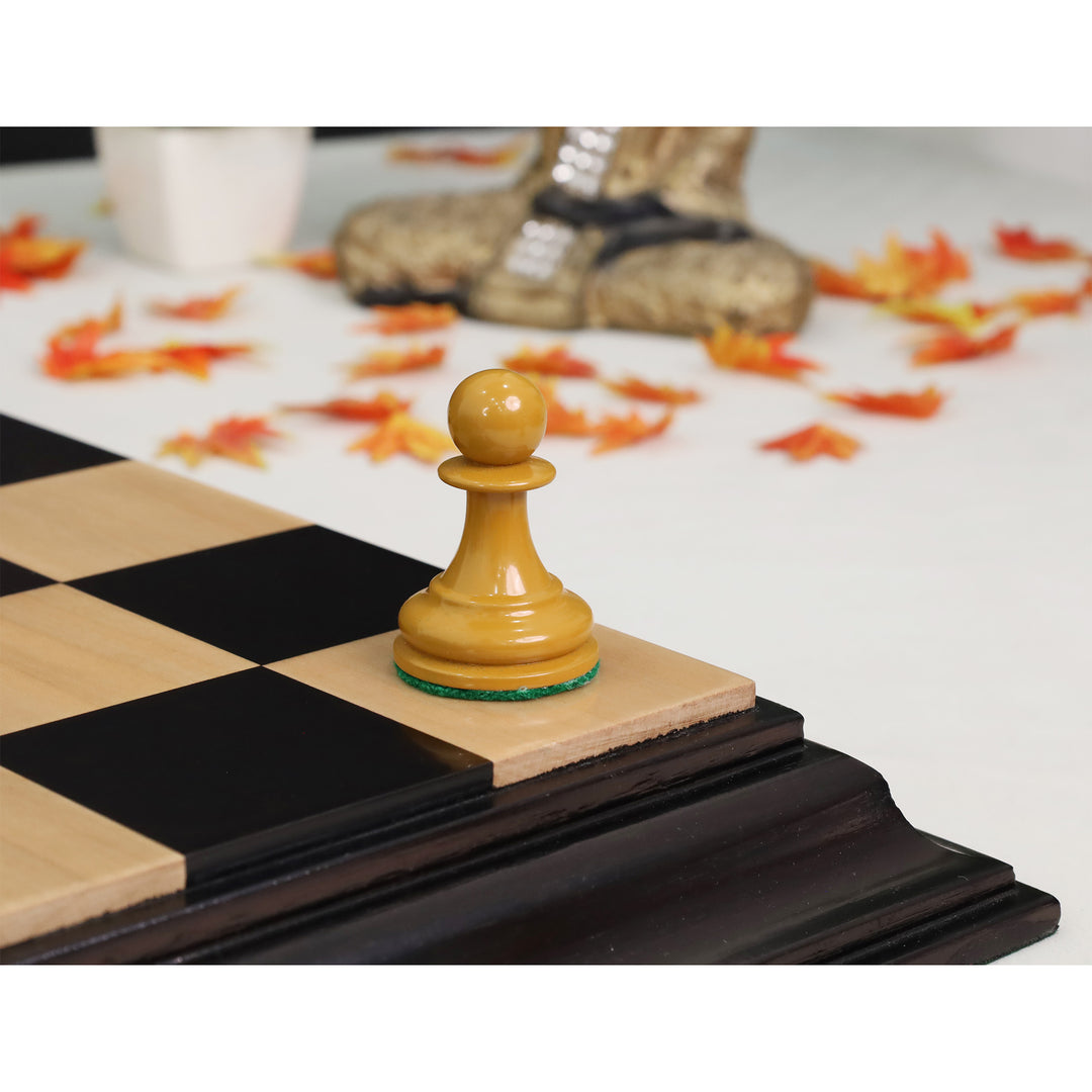 Boxwood 1849 Jacques Cook Staunton pawn chess piece close-up