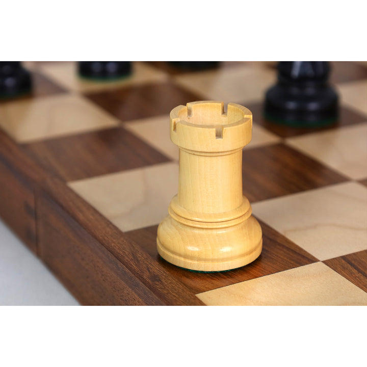 1950s' Fischer Dubrovnik Combo Chess Set with Folding Golden Rosewood & Maple Chess Board
