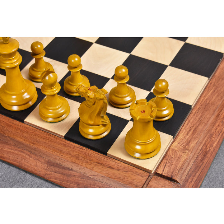 1849 Jaques Cook Staunton Set di scacchi da collezione - Solo pezzi di scacchi - Legno di ebano - 3,75