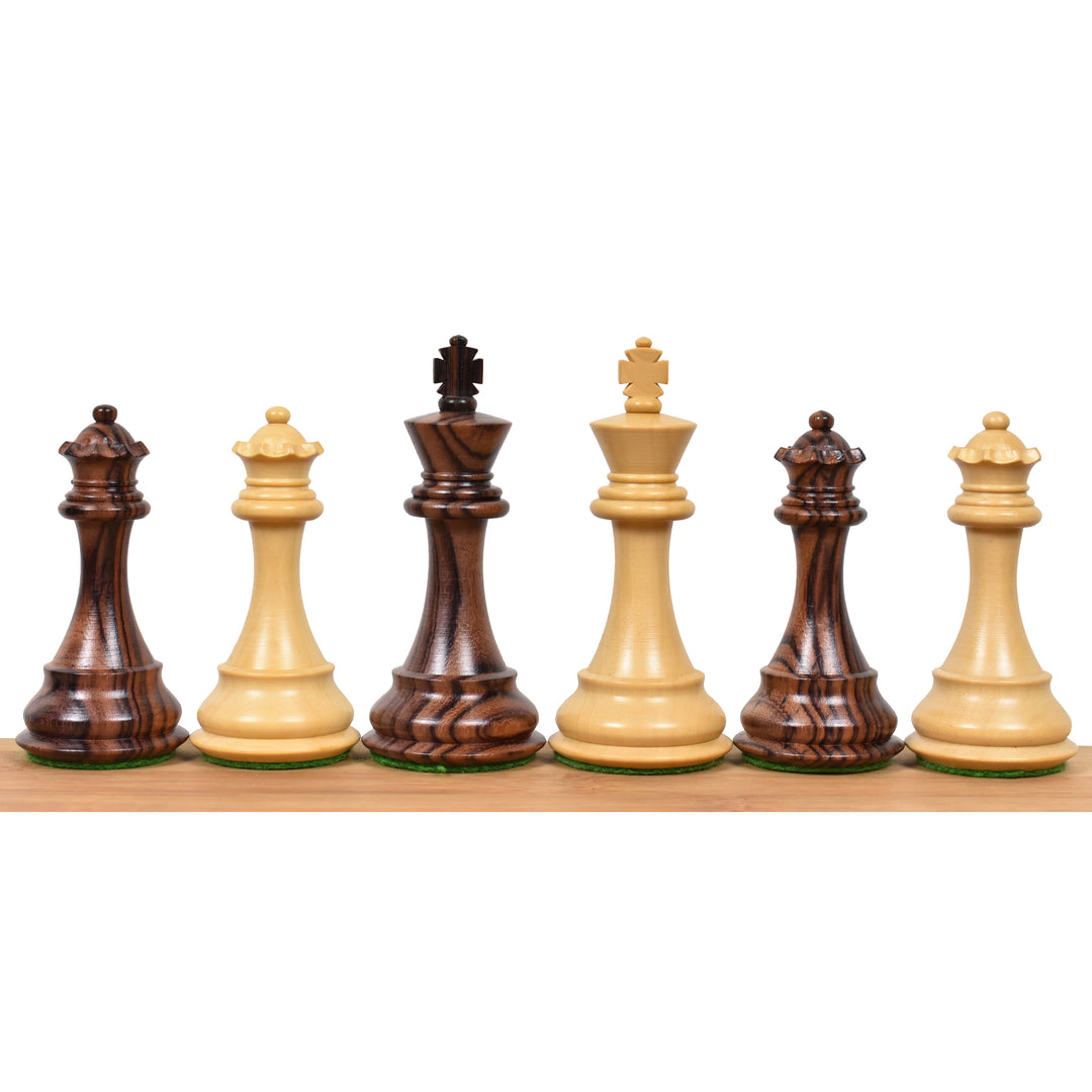 Slightly Imperfect 3.9" Exclusive Alban Staunton Chess Set- Chess Pieces Only - Triple Weighted Rosewood
