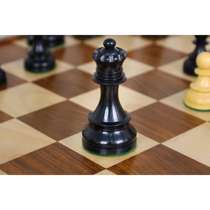 1950s' Fischer Dubrovnik Combo Chess Set with Folding Golden Rosewood & Maple Chess Board