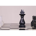 Slightly Imperfect  10" Onyx Marble Chess Set - Black & White Stone Board & Pieces