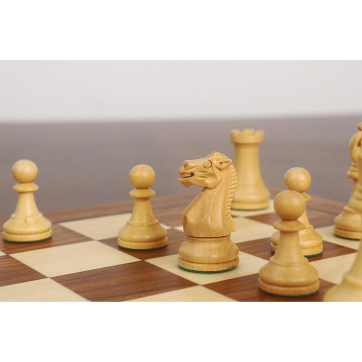 12” Minimalist Staunton Travel Chess Set – Elegant Non-Magnetic Gift Edition