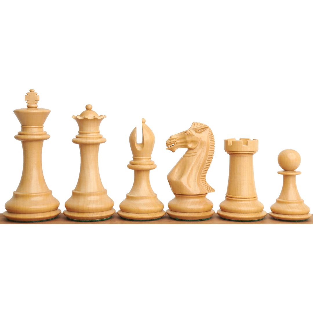 4.1" Traveller Staunton Luxury Chess Set- Chess Pieces Only-Triple Weighted Ebony Wood