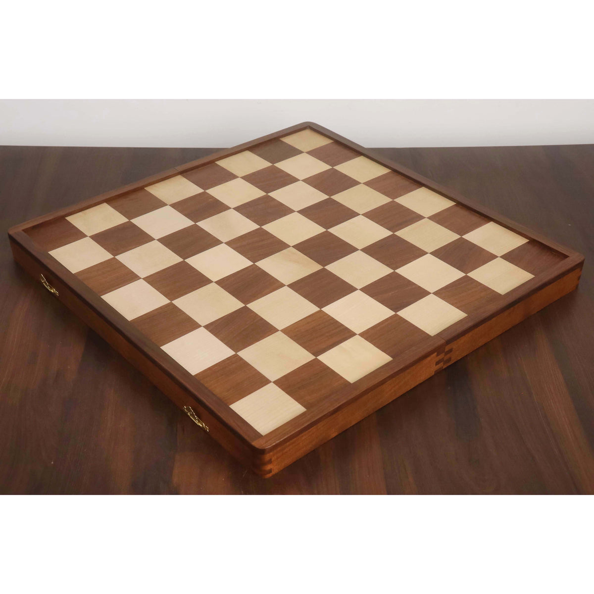 Ebonized boxwood 1950s Fischer Dubrovnik king and queen showing the unique finial designs.