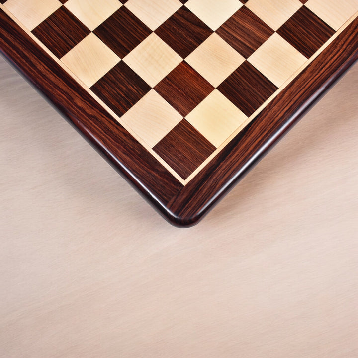 19 inches Large Flat Chess board - Rosewood & Maple Wood - Square of 50 mm - Warehouse Clearance - USA Shipping Only
