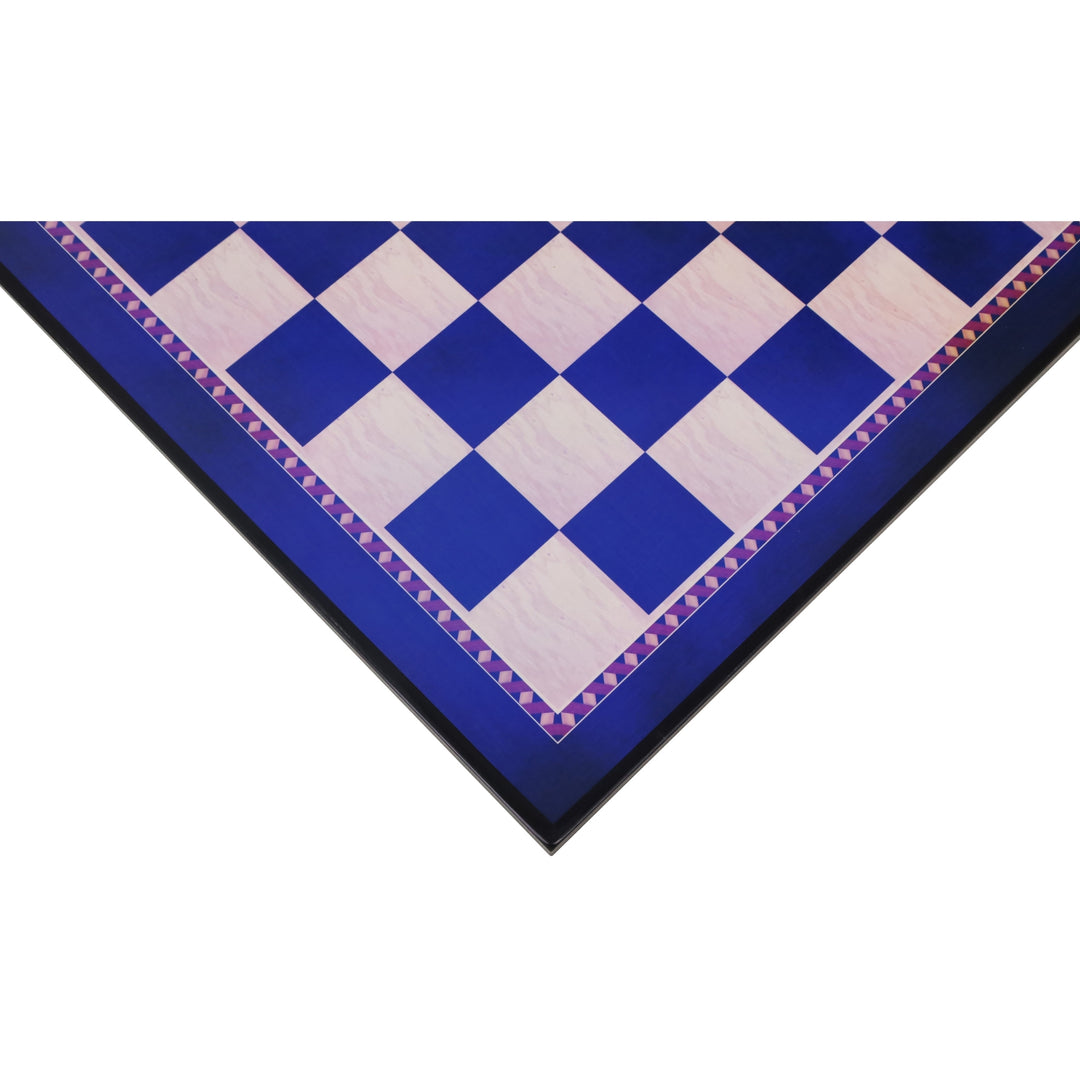 Slightly Imperfect 21" Queen's Gambit Printed Chess Board- Ebony & Maple - 55mm square- Matt Finish