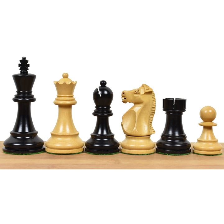 Set di scacchi leggermente imperfetto del Campionato Fischer Spassky del 1972 - Solo pezzi per gli scacchi - Bosso a doppio peso