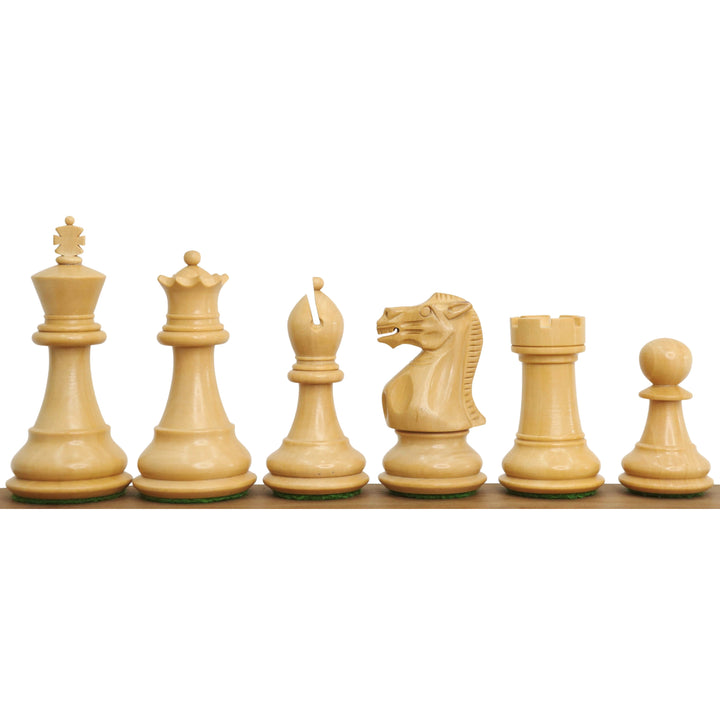 Set professionale da 3" Staunton Chessnut compatibile con il sensore d'aria - Solo pezzi di scacchi - Palissandro dorato