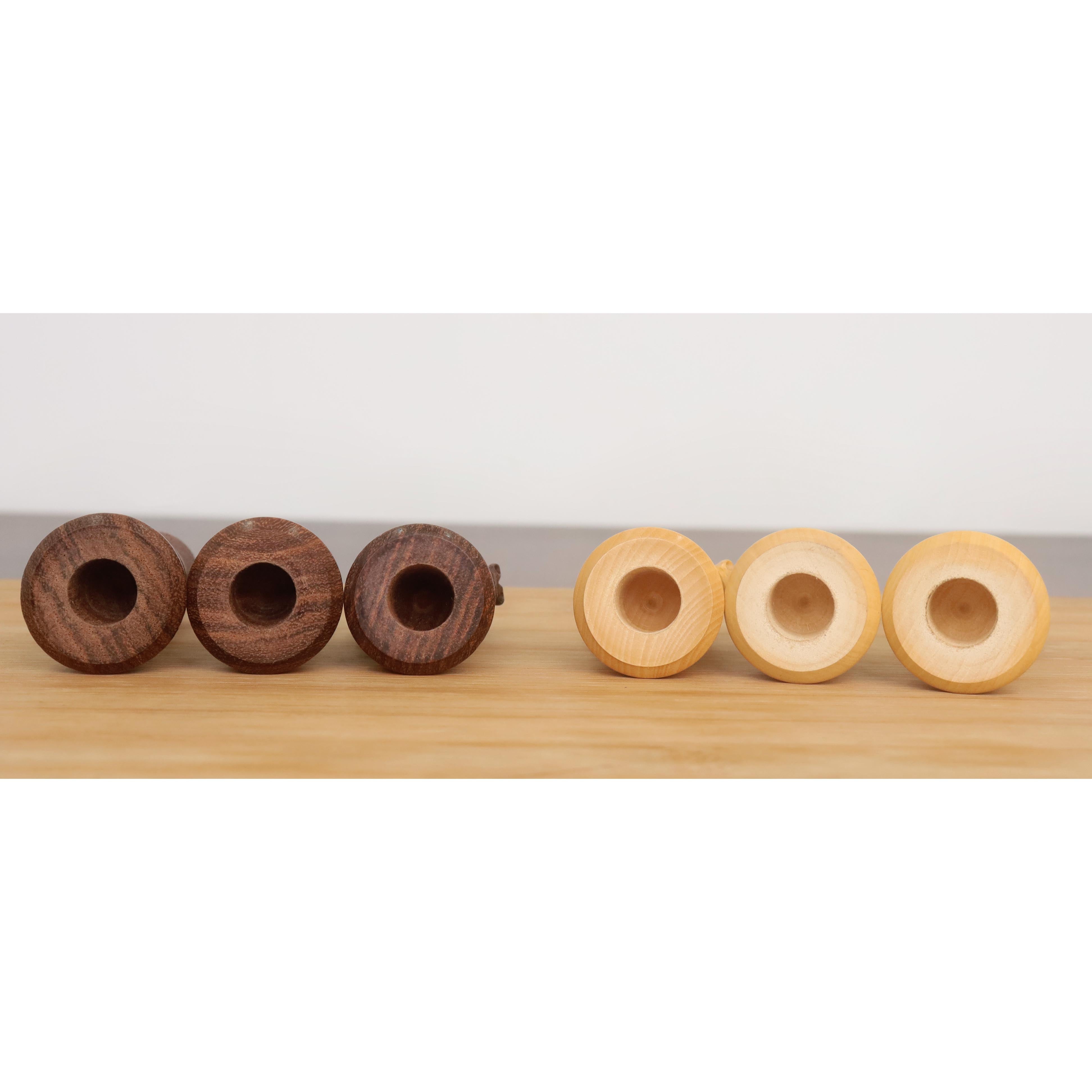 3" Premium Staunton Chessnut Air Sensor Compatible Set