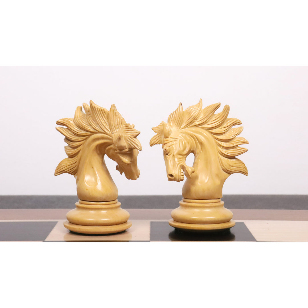 4,3” zestaw szachów Marengo luksusowe szachy Staunton - tylko szachy - drewno hebanowe - potrójna waga