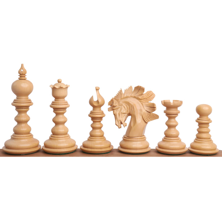 Slightly Imperfect 4.3" Marengo Luxury Staunton Chess Set- Chess Pieces Only- Ebony Wood Triple Weight