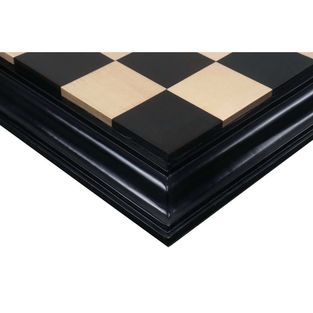 Combo di set di scacchi Marengo Luxury Staunton da 4,3 pollici - Pezzi in legno d'ebano con tavola e scatola